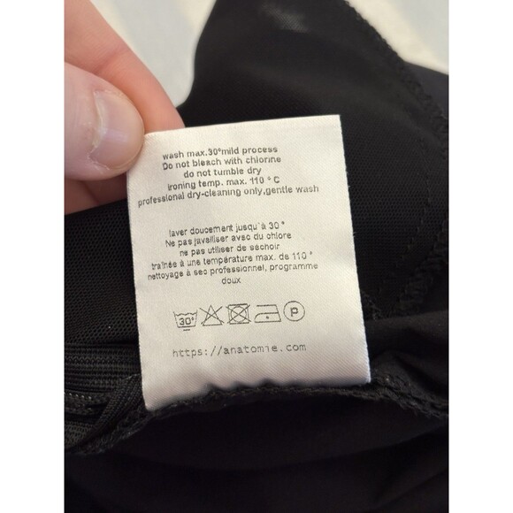 ANATOMIE Luxe Travel Capri Cropped Pants Women's Large 17" Inseam Black Stretch - Picture 4 of 12